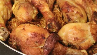 Make this simple Ghana Chicken  Jollof rice with me.