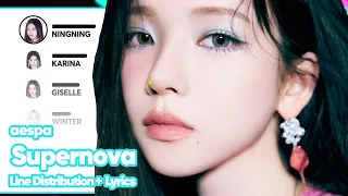 [Updated] aespa - Supernova (Line Distribution with Color-Coded Lyrics)