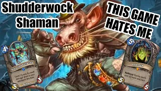 DIRTY RAT HATES ME SO MUCH | Shudderwock Shaman | March of the Lich King | Wild Hearthstone