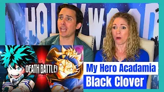 Death Battle Deku vs Asta Reaction | My Hero Acadamia vs Black Clover