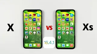 iOS 16.4.1 SPEED TEST - iPhone X Vs iPhone Xs SPEED TEST in 2023