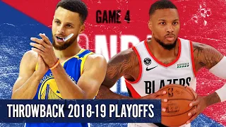 GOLDEN STATE WARRIORS at PORTLAND TRAILBLAZERS - THROWBACK FULL GAME 4 HIGHLIGHTS | 5/20/2019