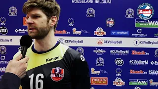 #CLVolleyM Knack ROESELARE vs United Volleys FRANKFURT post match interviews