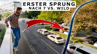 Erstes Training nach 7 vs. Wild! Sprung an Straßenlaterne + Splashdiving im Freibad | Jan Schlappen