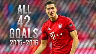 Robert Lewandowski ● ALL 42 GOALS 2015-2016 ● HD