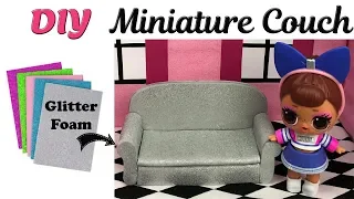 LOL Surprise Dolls Dollhouse Miniature Couch - Foam Craft sheets DIY