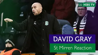 'Disappointed Not To Get Three Points' - David Gray | St Mirren 1 Hibernian 1 | cinch Premiership