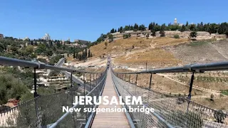 Gay Ben Hinnom Bridge in Jerusalem Israel 2023  גשר גיא בן הינום ירושלים ישראל