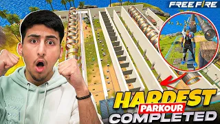 Hardest Parkour Is Finally Completed😱😍- Free Fire India