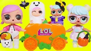 LOL Surprise Dolls Lil Sisters in Pumpkin Car