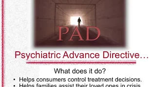 Psychiatric Advance Directives Introduction