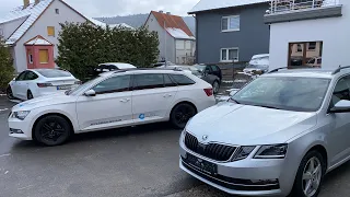 Актуальні Skoda Octavia і Superb на парковці HechAutomobileGmbH в Баварії