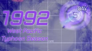 1992 Pacific Typhoon Season Animation