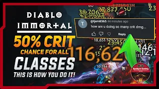 50% Crit Chance For All Classes - This Is How You Can Do It - Diablo Immortal