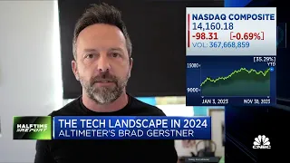 Tech stocks going to outperform non-tech in 2024, says Altimeter's Brad Gerstner