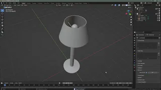 Blender, Завдання 2.4.3 (модель торшера)