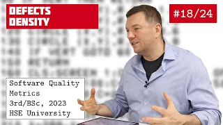 SQM 18/24: Defects Density [software quality crash course] [eng sub]