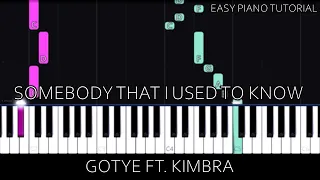 Gotye ft. Kimbra - Somebody That I Used To Know (Easy Piano Tutorial)