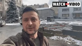 Ukraine President Zelensky welcomes Spring in Kyiv