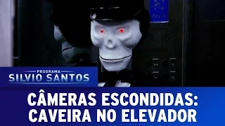 Caveira no Elevador | Skeleton in a Elevator Prank - Câmeras Escondidas (07/05/17)