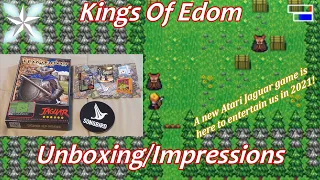 Kings Of Edom Unboxing/Impressions - A New Atari Jaguar Game In 2021!