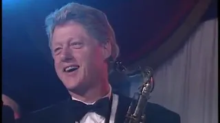 President Clinton Playing the Saxophone