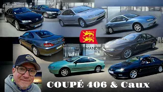 9 COUPÉ PEUGEOT 406  EN ROAD TRIP   EN NORMANDIE direction  ETRETAT  .  #peugeotsport