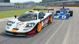 Various British Racing Cars Facing Off at Silverstone | One Lap Race | Assetto Corsa