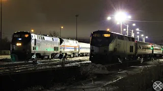 Rarely Seen Move for Amtrak Double Header