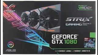 РАСПАКОВКАUNBOXING ASUS GTX 1080 ROG STRIX (Из Америки) (Тесты в играх)