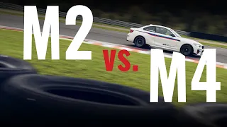 BMW M2 vs. M4 track drive comparison