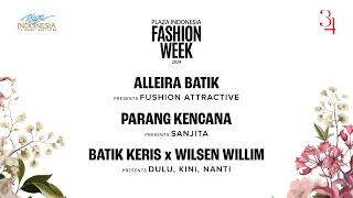 Plaza Indonesia Fashion Week 2024 - Alleira Batik | Parang Kencana | Batik keris X Wilsen Willim