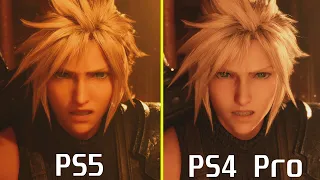 Final Fantasy VII Remake vs Intergrade (PS4 Pro vs PS5) Graphics Comparison