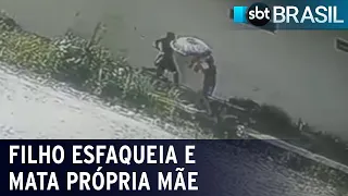 Idosa é esfaqueada e morta pelo próprio filho no Ceará | SBT Brasil (19/05/22)