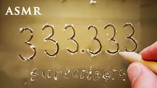 ASMR Digit 3 Wax Carving in 33 Ways | 333,333 Sub Special