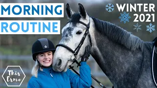 MORNING ROUTINE of an Equestrian | Winter 2021 AD | This Esme