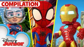 Marvel's Meet Spidey and his Amazing Friends Shorts | Season 2 | 20 Min Compilation | @disneyjunior