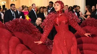 Cardi B Met Gala 2019 Dress Shocks Everyone - Blood Swan?