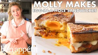 Molly Makes Egg-in-a-Hole Sandwich with Bacon and Cheddar | From the Test Kitchen | Bon Appétit