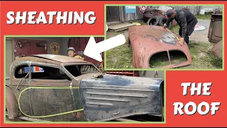 Sheathing in the roof | 1934 Chevy ➡️ Bugatti Type 50 Coupe Conversion