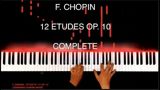 F. CHOPIN - 12 ETUDES OP. 10 COMPLETE (Advanced/High Level) PIANO TUTORIAL | Leonardo Laurini, Piano
