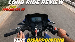 2022 New Apache 160 2V Long Ride Review : 500Kms Long Ride : Is It Very Disappointing??