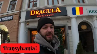 THIS is Transylvania?! Dinner at Vlad Dracula's Restaurant in Brasov, Romania! Travel Vlog 51 🇷🇴