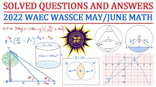 WAEC WASSCE 2022 May/June Mathematics