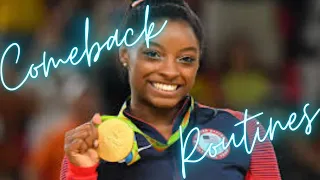 Simone Biles potential comeback routines for 2023