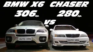Toyota Chaser (100) 1JZ-GTE vs BMW X6 (E71) 3.5i ГОНКА!!!