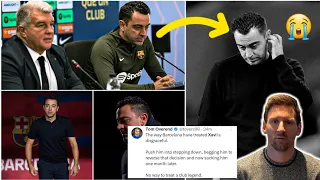 💔 Barca fans Reactions to Xavi Hernandez has been sacked by Barcelona | Xavi sacked Xavi| Barca news