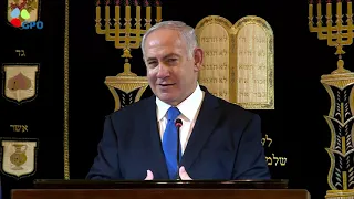 PM Netanyahu & Brazilian President-elect Bolsonaro at an event with the Brazilian Jewish community