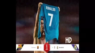 Barcelona vs Real Madrid 1-3  13 August 2017 Spanish Super Cup final First leg Highlights & Goals