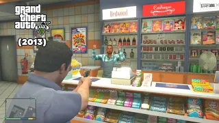 Evolution of Shop Robbery in GTA